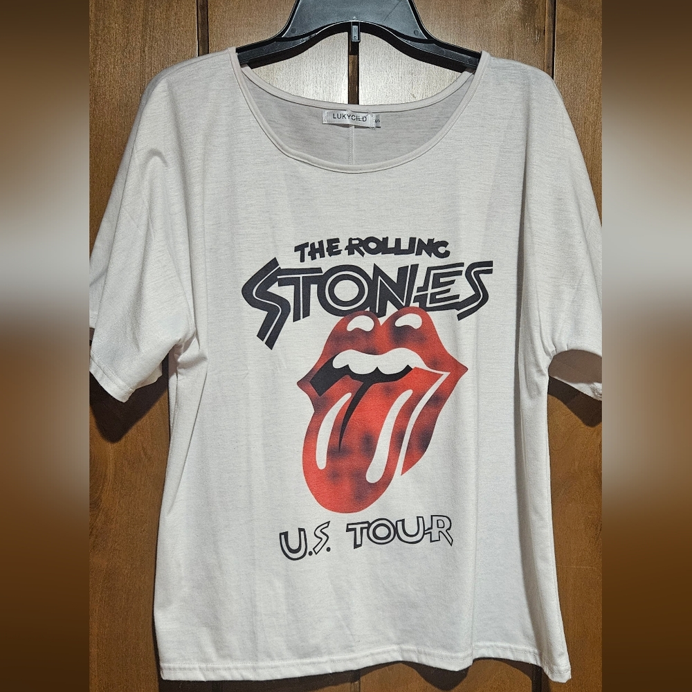 Oversized rolling stones tshirt